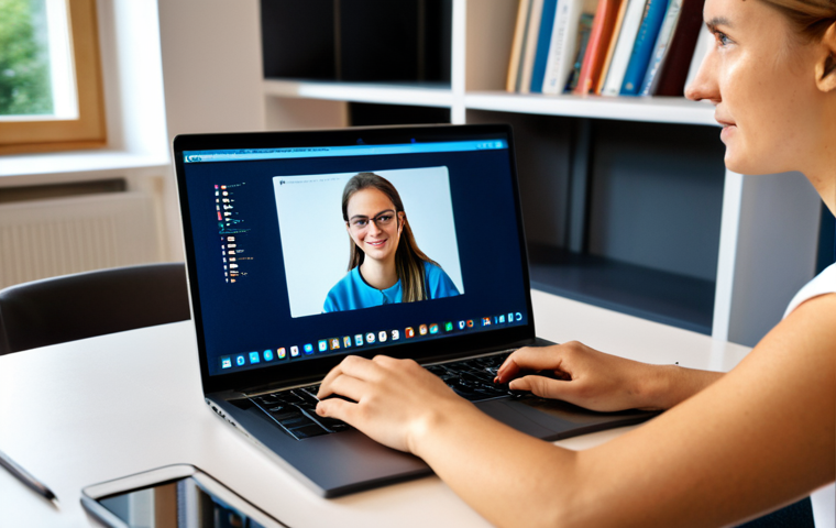 디지털 학습의 기술적 측면 - Virtual Reality Learning Experience**

"A German student, a teenage girl, wearing a VR headset in a ...