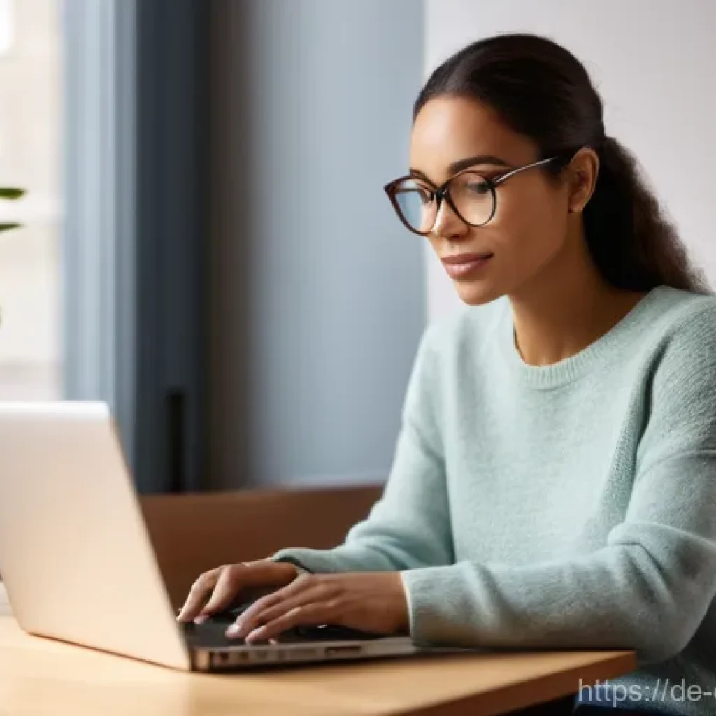 온라인 자격증 과정 - **Prompt: Flexible Learning for a Balanced Life**
    A realistic, high-resolution photograph of a d...