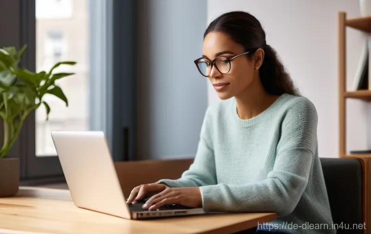 온라인 자격증 과정 - **Prompt: Flexible Learning for a Balanced Life**
    A realistic, high-resolution photograph of a d...