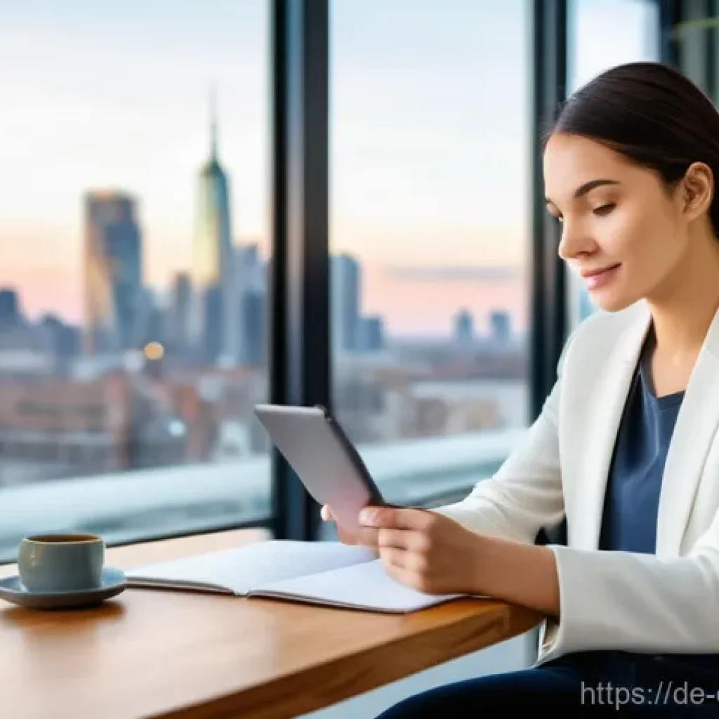 학습 관리 시스템 LMS - A young adult, dressed in a stylish but modest outfit of a smart casual blazer over a plain t-shirt ...