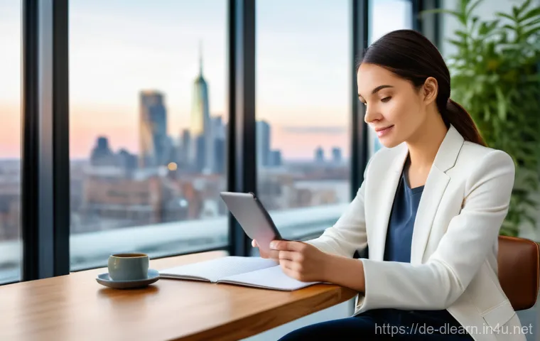 학습 관리 시스템 LMS - A young adult, dressed in a stylish but modest outfit of a smart casual blazer over a plain t-shirt ...