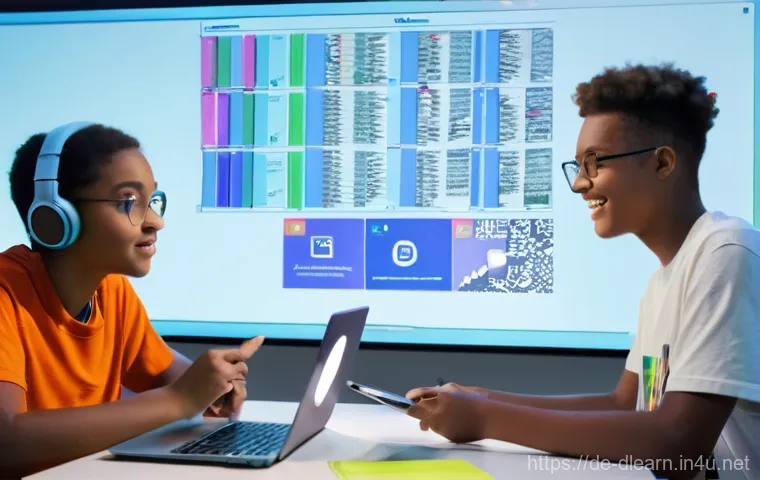 디지털 교육에서의 평가 시스템 - **Prompt 2: Personalized Learning with AI**
    A 15-year-old German student, smiling and engaged, i...